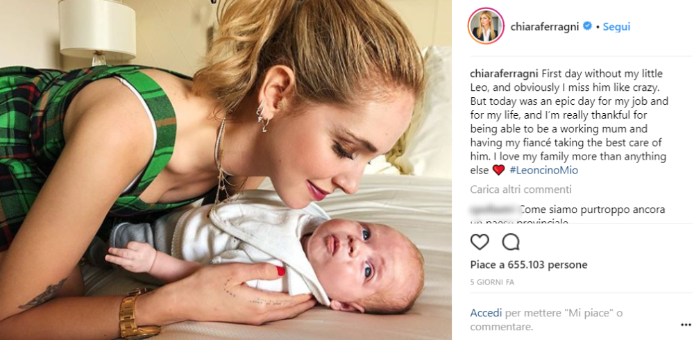 Chiara sta vivendo un momento particolarmente felice