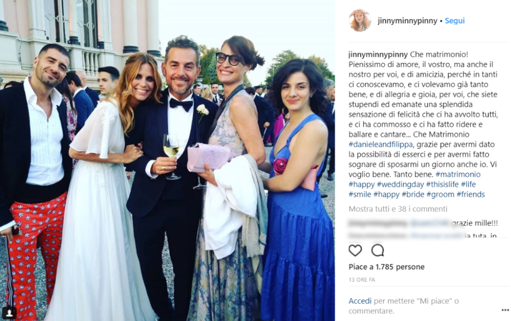 Il matrimonio pullulava di star bellissime