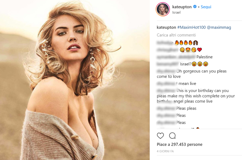 Sul suo profilo Instagram ha pubblicato un breve video in cui si mostra in topless