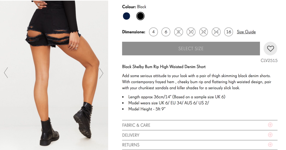 Si chiamano Shelby Bum Rip High Waisted Denim Shorts, e vanno a ruba!