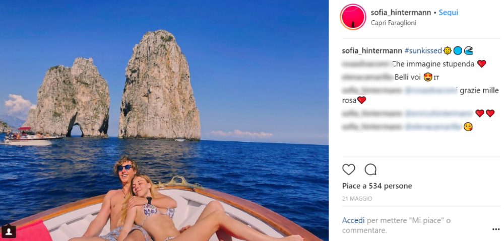 Sofia ha 20 anni ed è una modella milanese