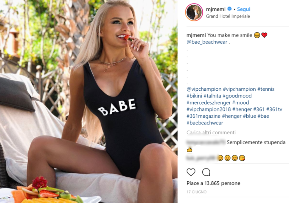 Lei stessa ha dichiarato: