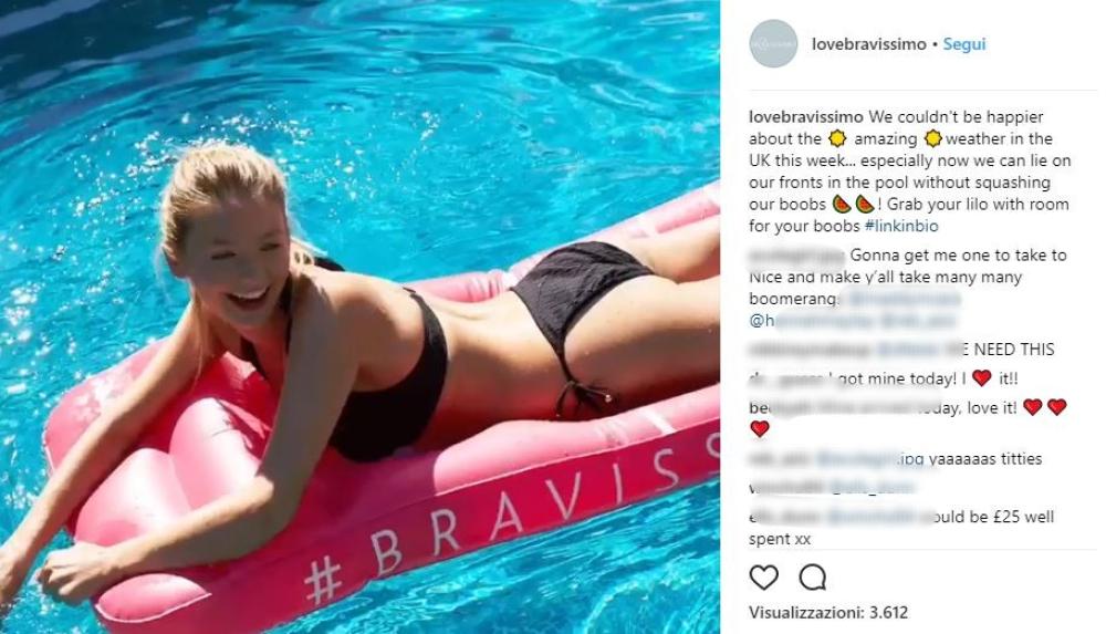 Di certo avere una quinta di reggiseno rende il bikini più sexy