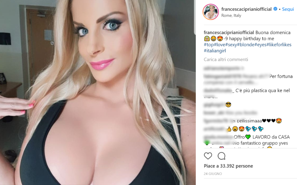 Lei stessa aveva parlato delle cisti a Barbara D’Urso durante Pomeriggio Cinque
