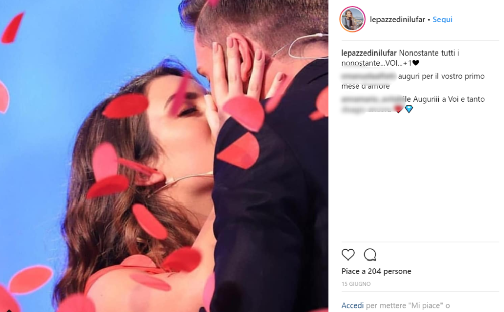Sembra che i primi concorrenti siano Nilufar Addati e Giordano Mazzocchi