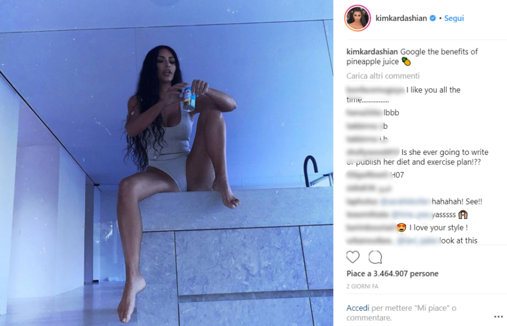 Ieri ha pubblicato quindi una foto molto sexy 