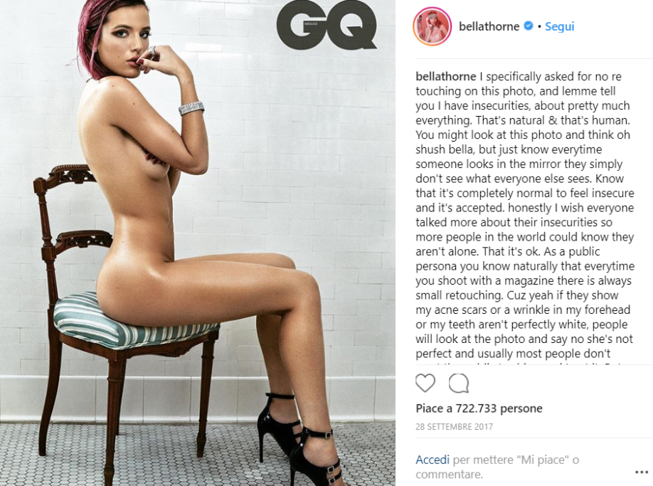 Bella Thorne è la regina dello scandalo