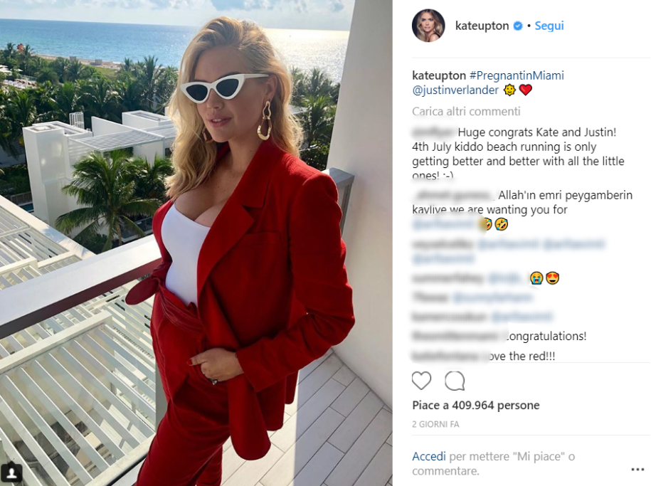 Proprio con questa foto, Kate Upton ha deciso di annunciare il lieto evento