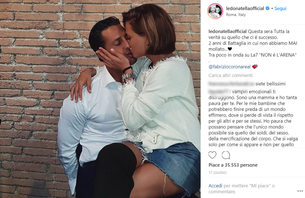 Fabrizio ha fatto delle dichiarazioni importanti al settimanale “Chi”: