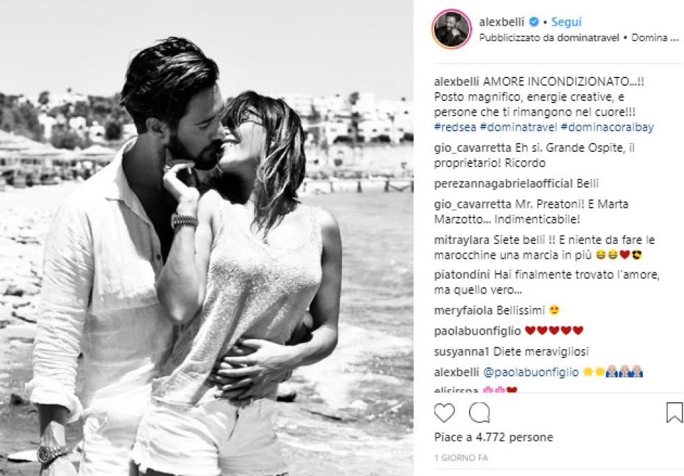Alex Belli e Mila Suarez