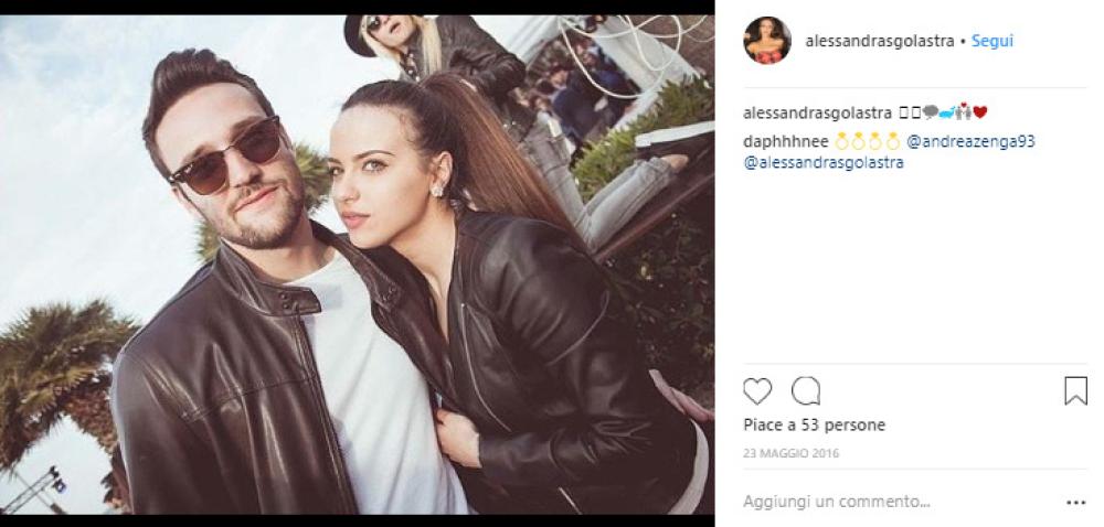 Andrea Zenga e Alessandra Sgolastra