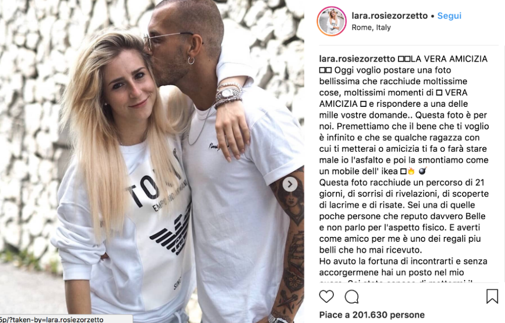 Lara e Giuseppe sono una coppia?