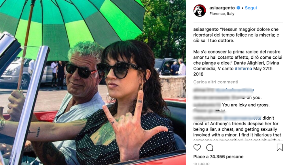 Asia aveva smentito tutto