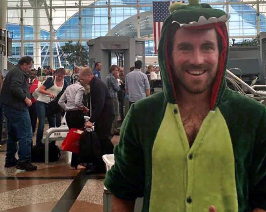 Dinosauri all'aeroporto