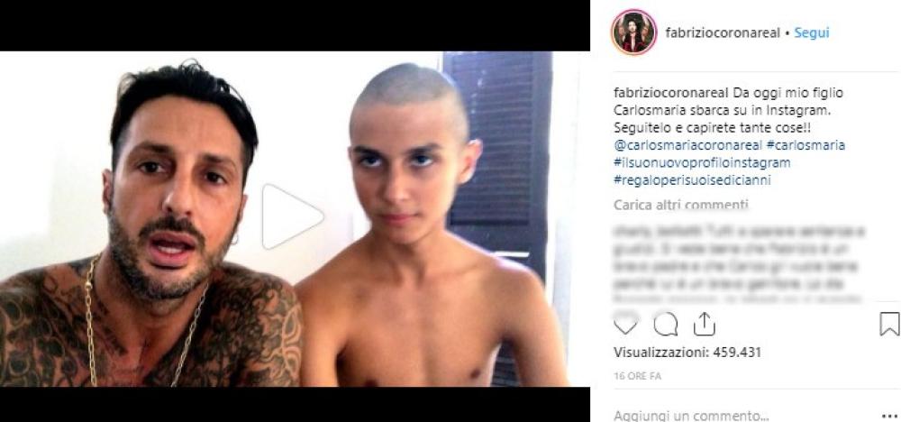 L'annuncio di Corona