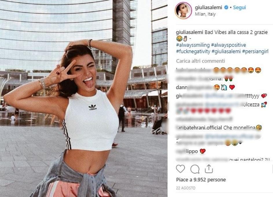 Nel cast anche Giulia Salemi