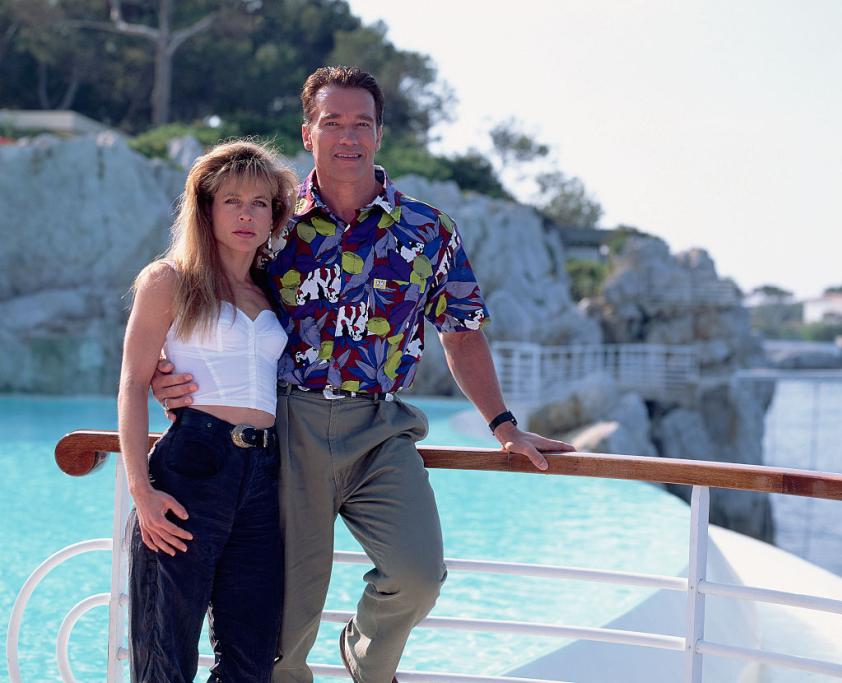 Linda e Arnold a Cannes nel 1991