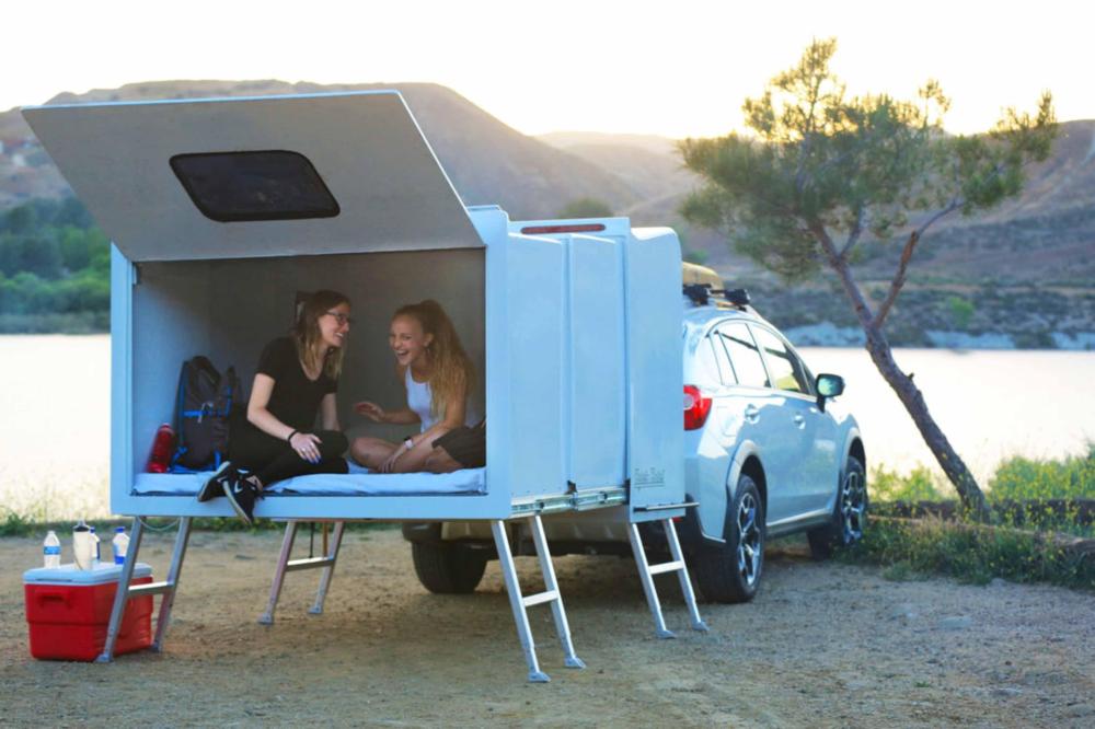 La mini roulotte è perfetta per i viaggi on the road