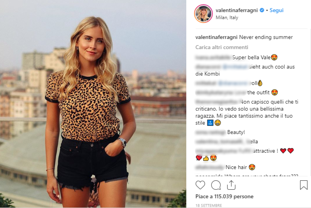 Valentina sta seguendo le orme di Chiara...
