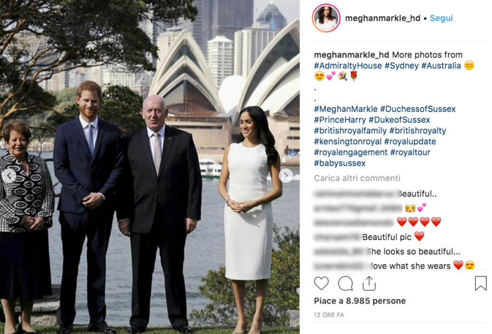 In questi giorni Meghan e Harry sono in visita a Sidney