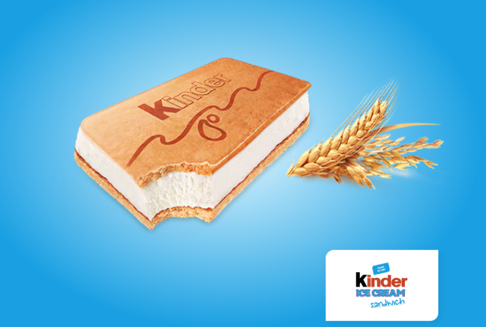 Questo, invece, è il Kinder Ice Cream Sandwich,