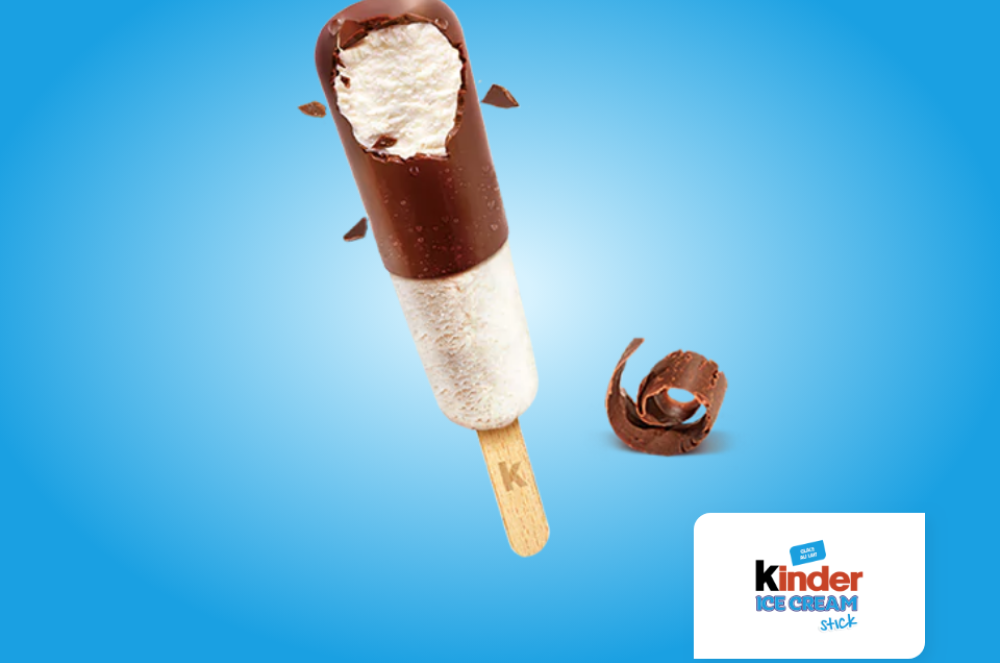 Ecco il Kinder Ice Cream Stick, un gelato al latte per metà