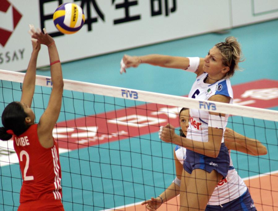 Sara Anzanello ai Mondiali di pallavolo in Giappone