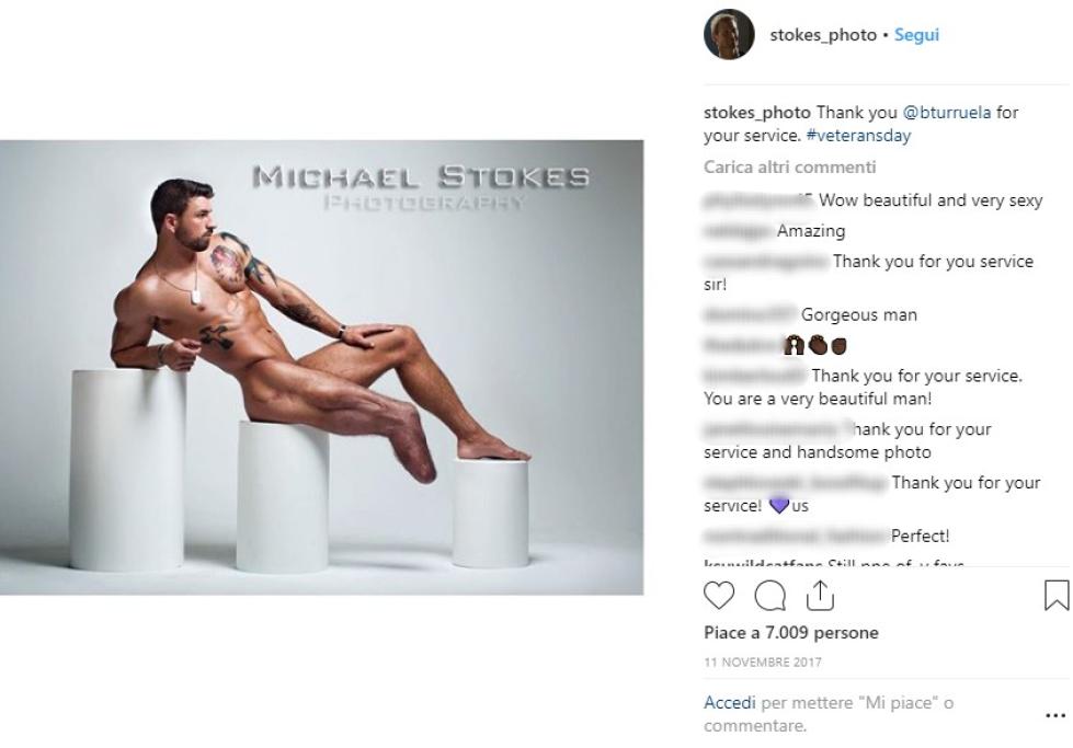 Ex soldati USA fotografati come modelli