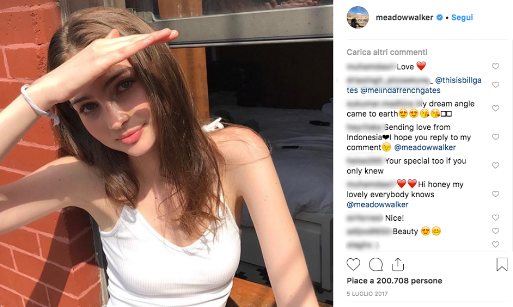 Due anni dopo Meadow fonda la "Paul Walker Foundation" nel nome del padre scomparso