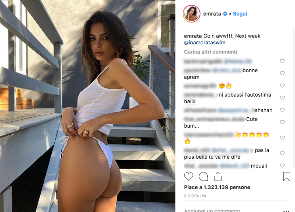 I milioni di follower hanno gradito gli scatti