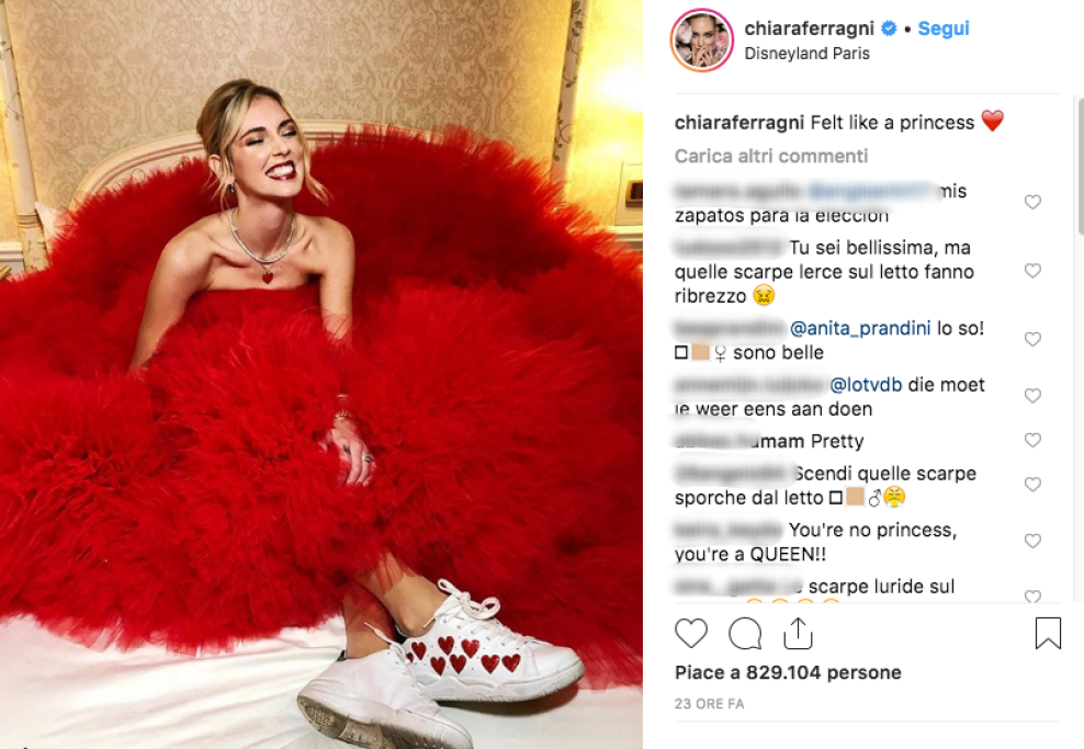 Una vera e propria principessa... con le scarpe da ginnastica!