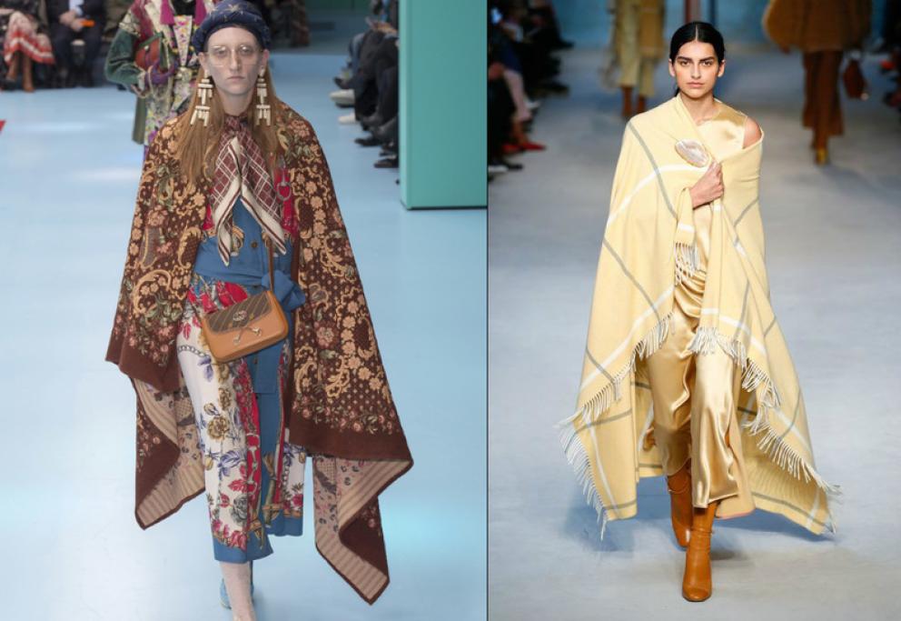Qui vediamo i modelli di Gucci e Roksanda (brand amato da Melania Trump)