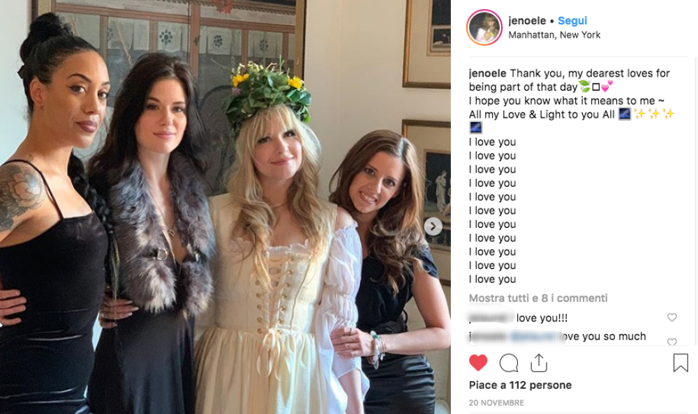 Il matrimonio si è svolto alla presenza di 20 invitati, le persone più care