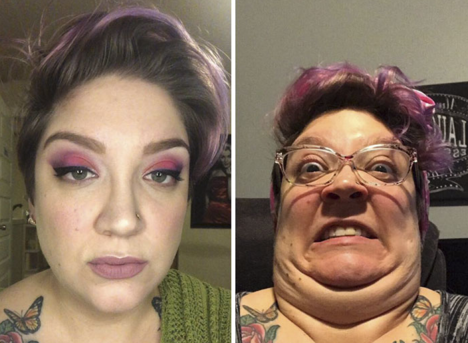 In molti casi il trucco può fare davvero la differenza, come dimostrano le foto di questa ragazza!
