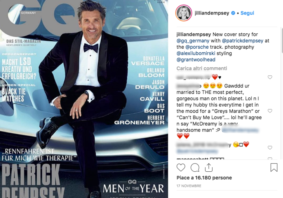 Ecco la copertina che GQ Gemany gli ha dedicato in occasione del riconoscimenti avuto