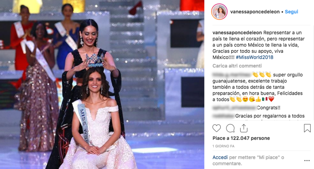Ecco il momento dell’incoronazione a Miss Mondo di Vanessa Ponce de Leon. La ragazza si è detta fiera di aver potuto simboleggiare il suo paese in una