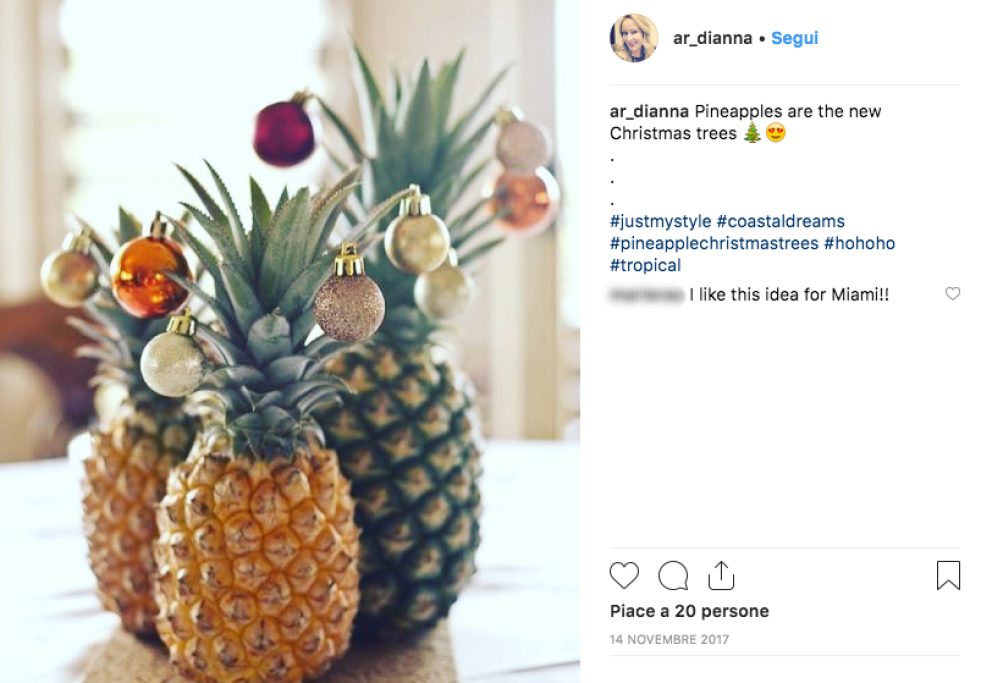 Ecco a voi l'ananas di Natale, il nuovo trend delle festività 2018