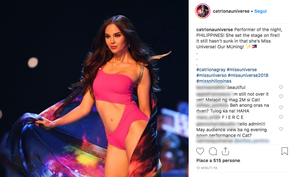 E' lei Miss Universo 2018