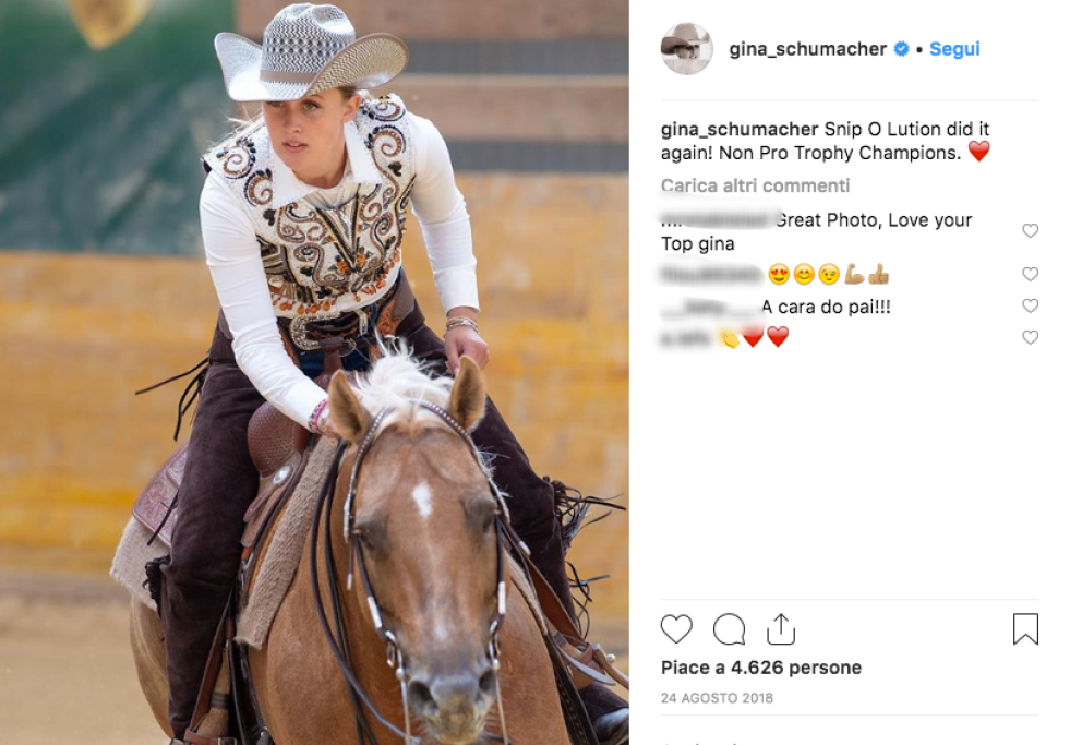 È una vera e propria amazzone, ha vinto anche la medaglia d’oro al World Championship for junior riders
