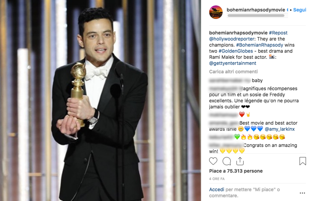 Ieri sera alla serata dei Golden Globe, l’attore ha ricevuto un altro premio, quello come Miglior attore protagonista, mentre il film è stato 