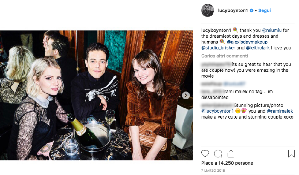 A mettere a tacere i pettegolezzi alla fine è stato proprio Rami Malek che ha deciso di rendere pubblica la loro durante la premiazione del Palm