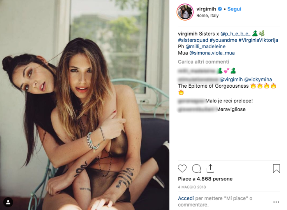 Le due sorelle hanno un solo anno di differenza e sono molto unite: tutte e due sono già molto conosciute sui social e hanno già oltre 40mila 