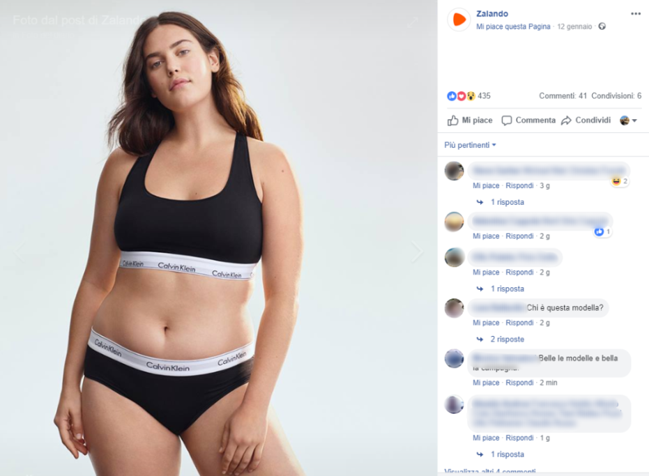 Commenti offensivi alle modelle curvy