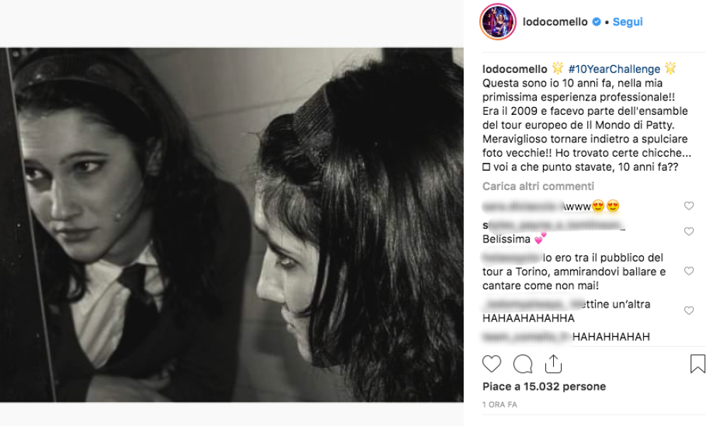 E, infine, anche Lodovica Comello ha accettato la sfida