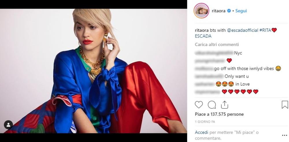 Rita Ora, l’artista più apprezzata nelle classifiche inglesi 