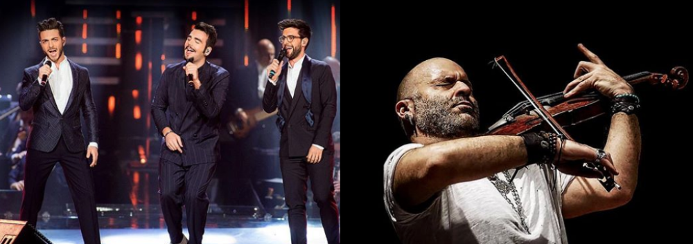 Il Volo col violinista Alessandro Quarta