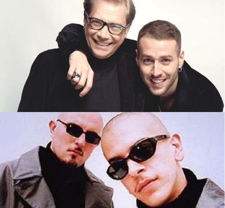 Nino D'Angelo e Livio Cori con i Sottotono