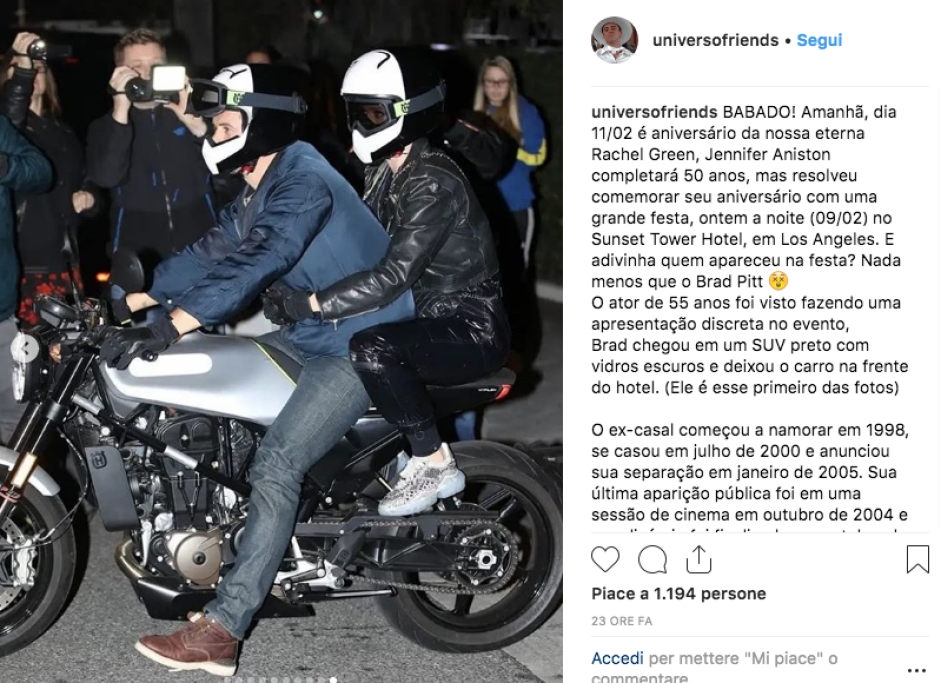 Orlando Bloom e Katy Perry sono arrivati alla festa in moto.