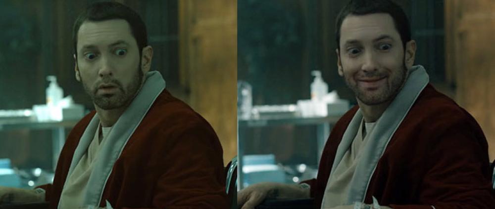 E a voi, vi piace Eminem che ride?