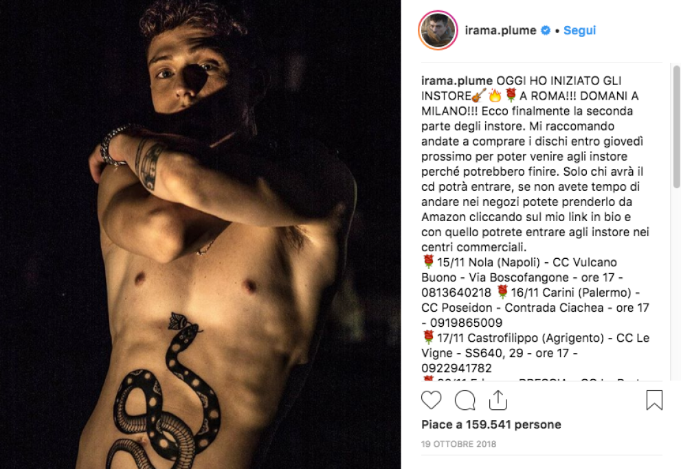 Irama ha da poco partecipato a Sanremo e al suo fianco c'era la De Lellis